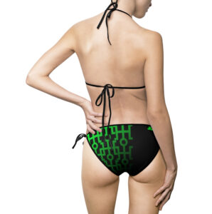bikini ispirato alla simbologia del pianeta urano fluo